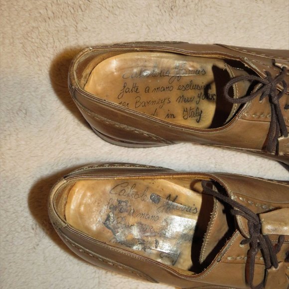 Calzoleria Harris Burnished Gray Leather Oxford Shoes 11 main image 9
